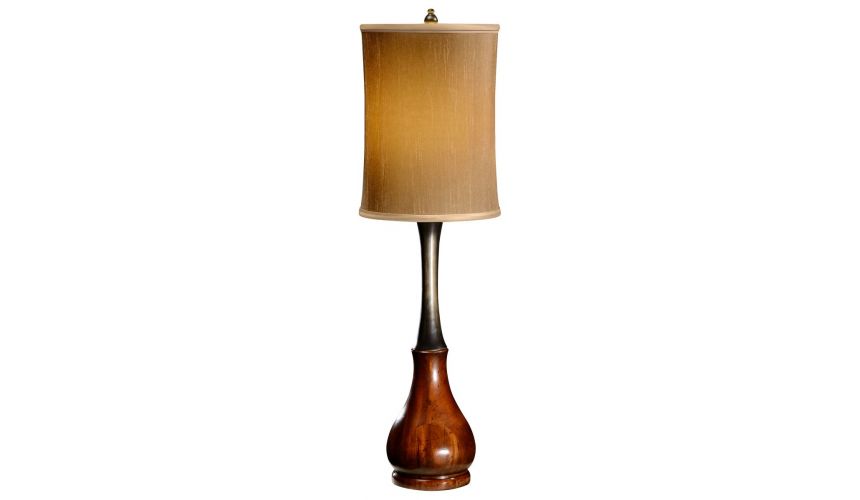 Table Lamps Mahogany and ebonised table lamp