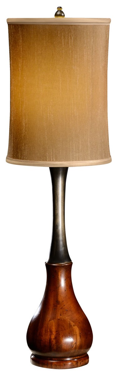 Table Lamps Mahogany and ebonised table lamp