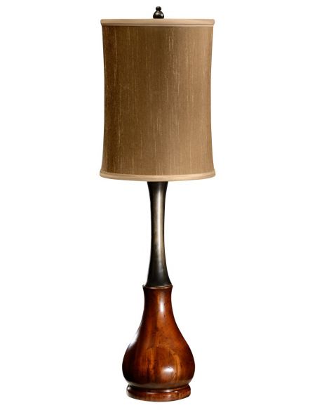 Table Lamps Mahogany and ebonised table lamp