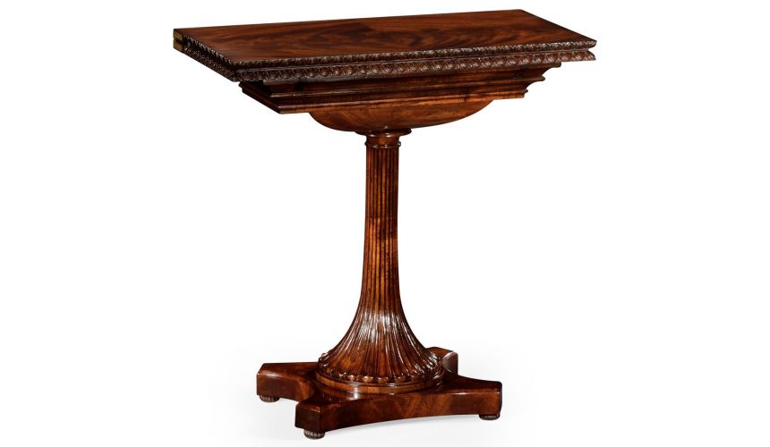 Game Card Tables & Game Chairs William IV mahogany games table with secret storage