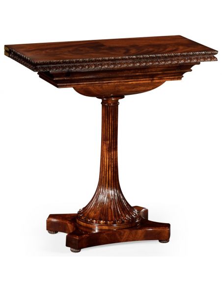 Game Card Tables & Game Chairs William IV mahogany games table with secret storage