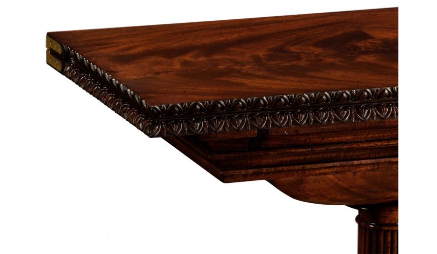 Game Card Tables & Game Chairs William IV mahogany games table with secret storage