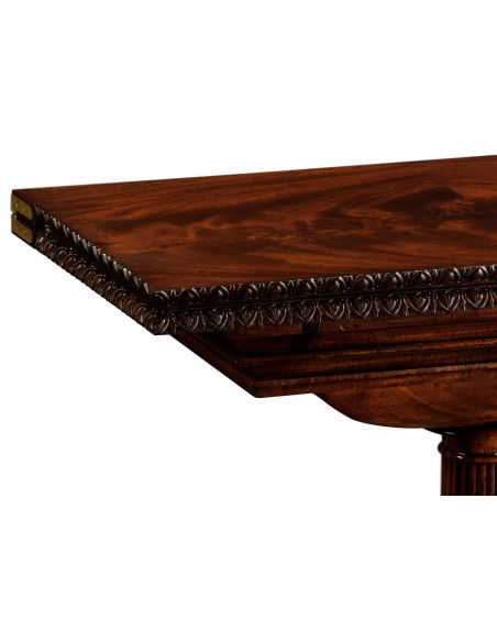 Game Card Tables & Game Chairs William IV mahogany games table with secret storage