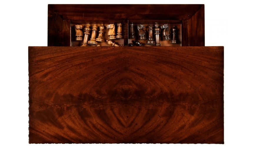 Game Card Tables & Game Chairs William IV mahogany games table with secret storage