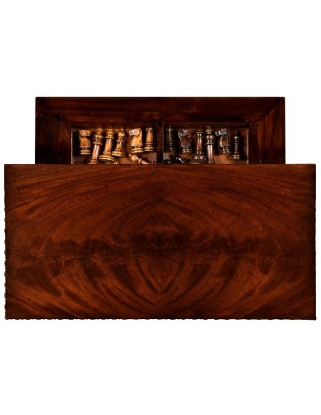Game Card Tables & Game Chairs William IV mahogany games table with secret storage