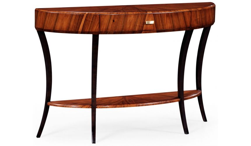 Opera Art Deco large demilune console table