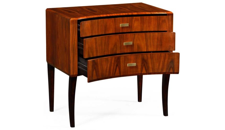 Chest of Drawers Art Deco curved chest of drawers
