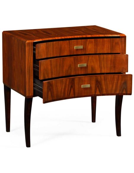 Chest of Drawers Art Deco curved chest of drawers