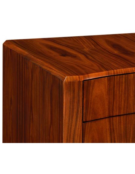 Chest of Drawers Art Deco curved chest of drawers