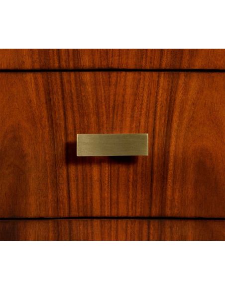Chest of Drawers Art Deco curved chest of drawers