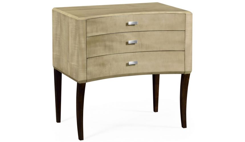Chest of Drawers Art Deco curved chest of drawers