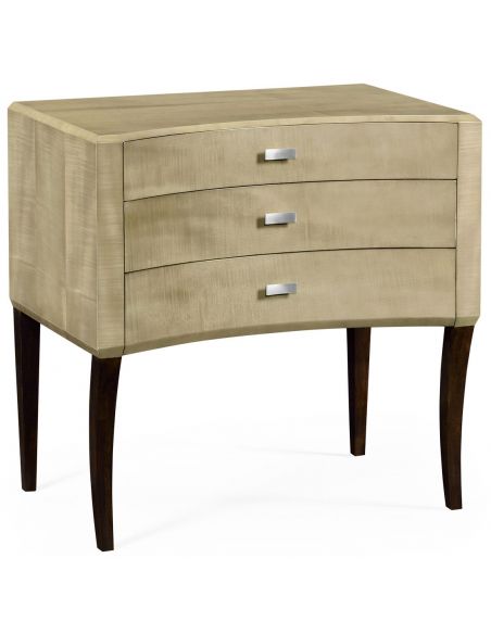 Chest of Drawers Art Deco curved chest of drawers
