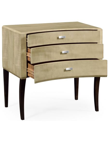 Chest of Drawers Art Deco curved chest of drawers