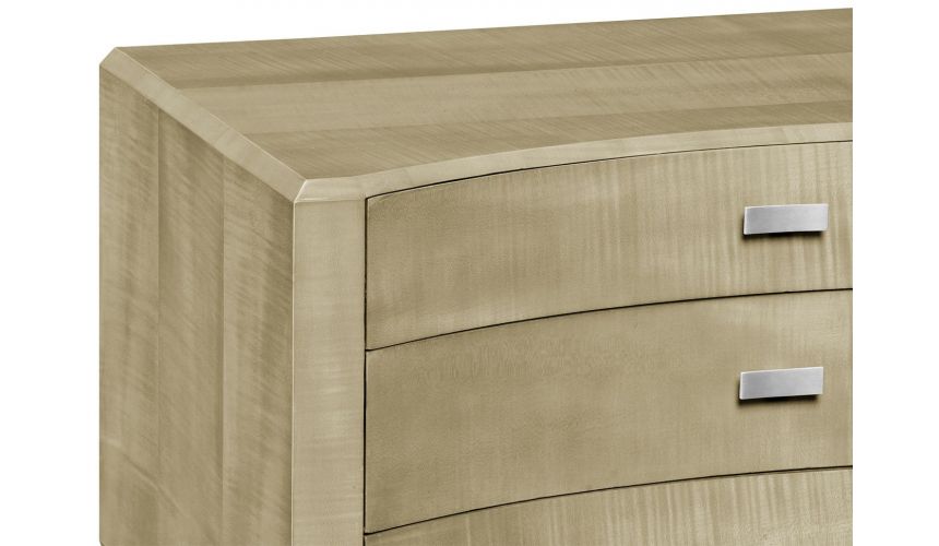 Chest of Drawers Art Deco curved chest of drawers