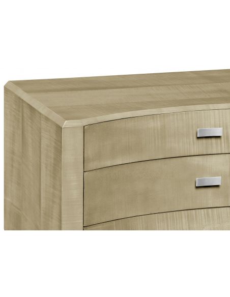Chest of Drawers Art Deco curved chest of drawers
