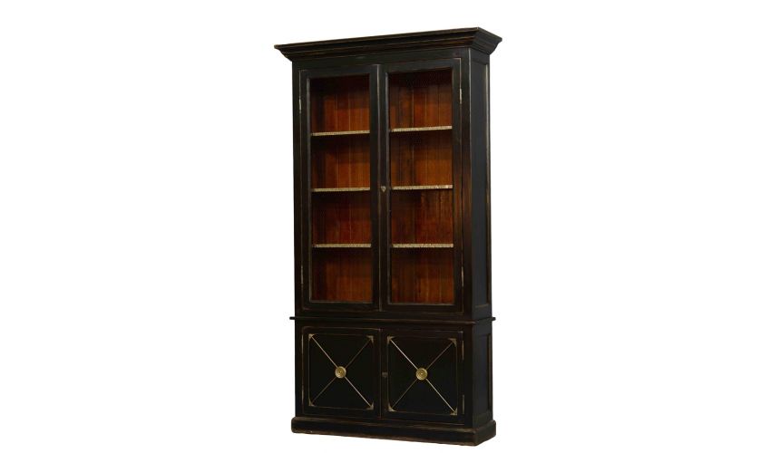 Breakfronts & China Cabinets English Bookcase Two Doors.
