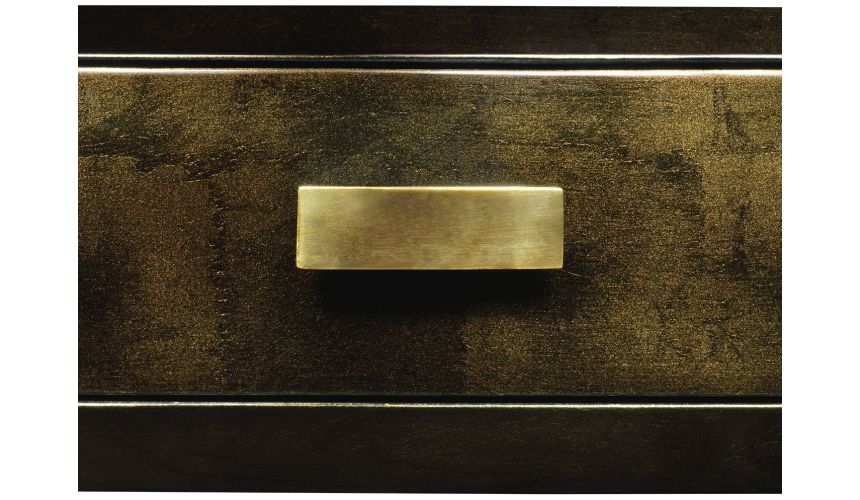 Foyer and Center Tables Art Deco round side table with drawer