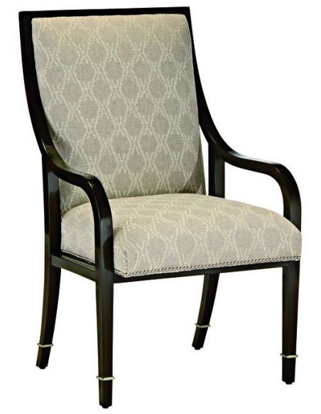 Chic modern dining room chair with arms 