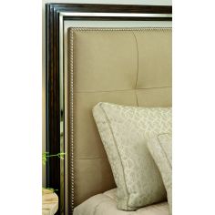 BEDS - Queen, King & California King Sizes Bed with luxurious tufted leather headboard 2