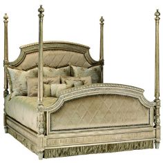 BEDS - Queen, King & California King Sizes Four post bed with intricate hand carved wooden details