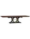 Dining Tables Art deco dining table with beautiful wooden inlay work