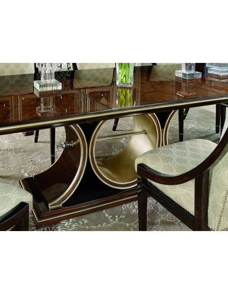 Art deco glass dining table hotsell