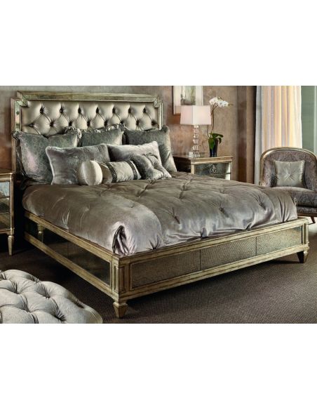 BEDS - Queen, King & California King Sizes Luxurious bed with chic tufted headboard