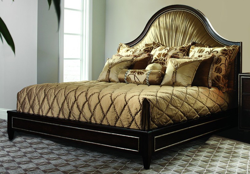 BEDS - Queen, King & California King Sizes Bed with gorgeous pleated headboard