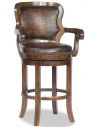 Home Bar Furniture Leather Swivel Bar Chair