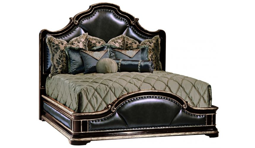 Gothic Inspired Bed With Wood And, Gothic Queen Size Bed Frame