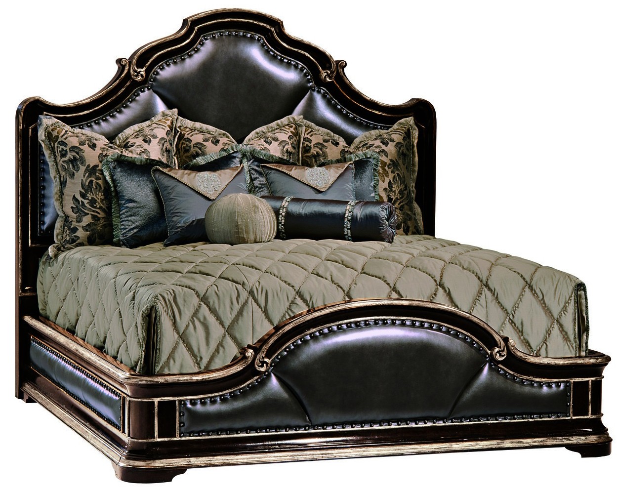 Gothic Inspired Bed With Wood And, King Size Gothic Bed Frame