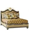 Queen and King Sized Beds French style bed with intricately scrolled headboard