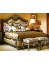 Queen and King Sized Beds French style bed with intricately scrolled headboard