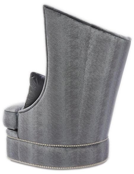 CHAIRS - Leather, Upholstered, Accent Asymmetrical chair