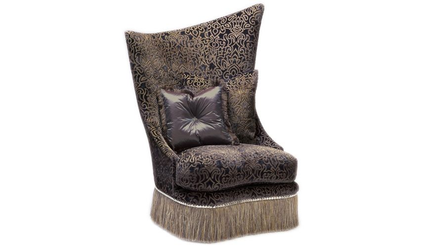 CHAIRS - Leather, Upholstered, Accent Asymmetrical chair