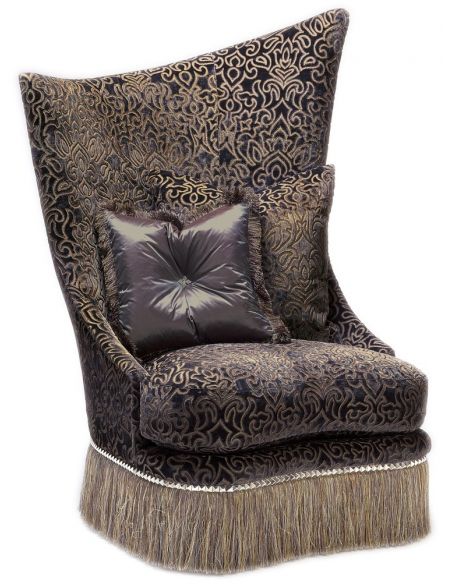 CHAIRS - Leather, Upholstered, Accent Asymmetrical chair