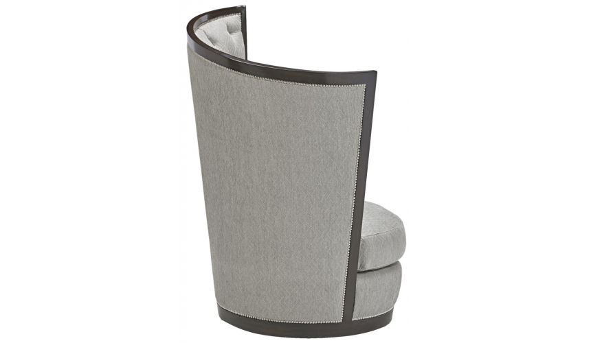CHAIRS, Leather, Upholstered, Accent Exceptional modern style swivel