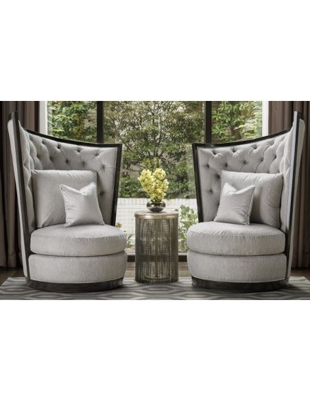 Exceptional modern style swivel