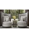 CHAIRS, Leather, Upholstered, Accent Exceptional modern style swivel