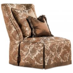 CHAIRS - Leather, Upholstered, Accent Paisley slipper chair