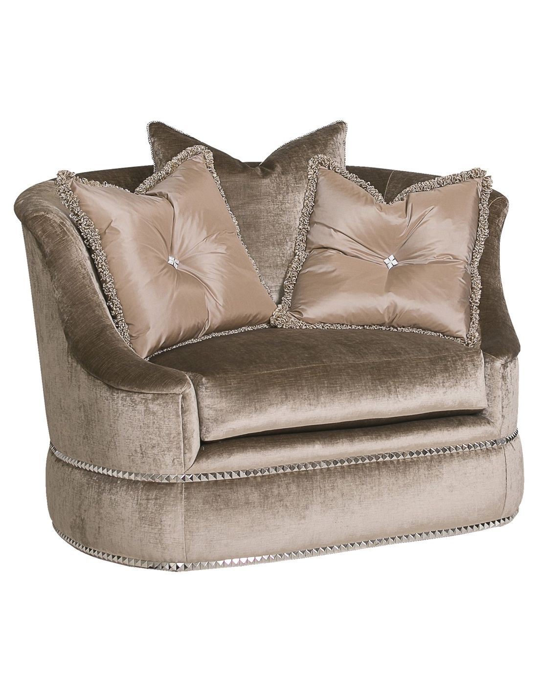 Slipper chair and best sale ottoman