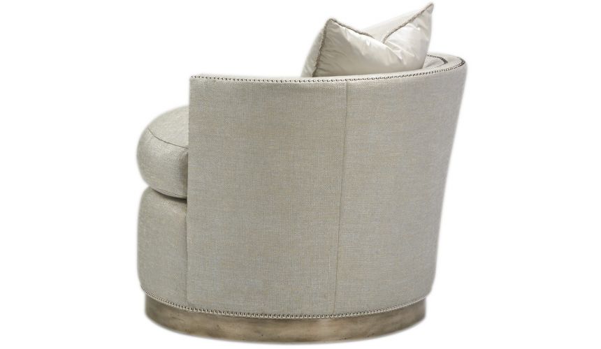 MOTION SEATING - Recliners, Swivels, Rockers Platinum club chair with nailhead trim