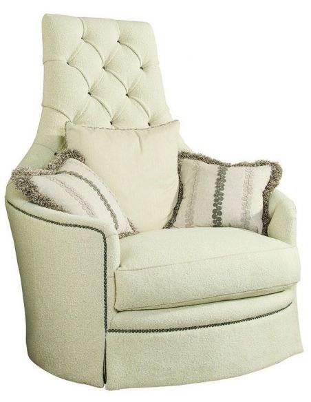 CHAIRS - Leather, Upholstered, Accent Super swivel chair