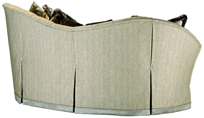 SOFA, COUCH & LOVESEAT Curved back sofa in a gorgeous slate grey fabric