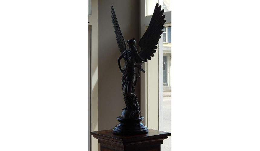 Decorative Accessories High Quality Furniture, Bronze Guardian Angel Marble Base, Quality Home Accessories