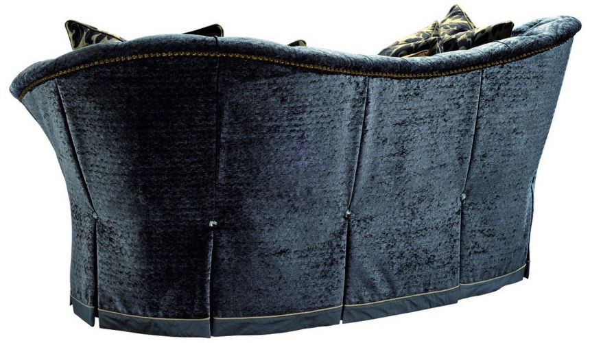 SOFA, COUCH & LOVESEAT Indigo curved back sofa