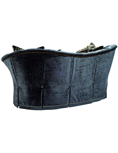 SOFA, COUCH & LOVESEAT Indigo curved back sofa