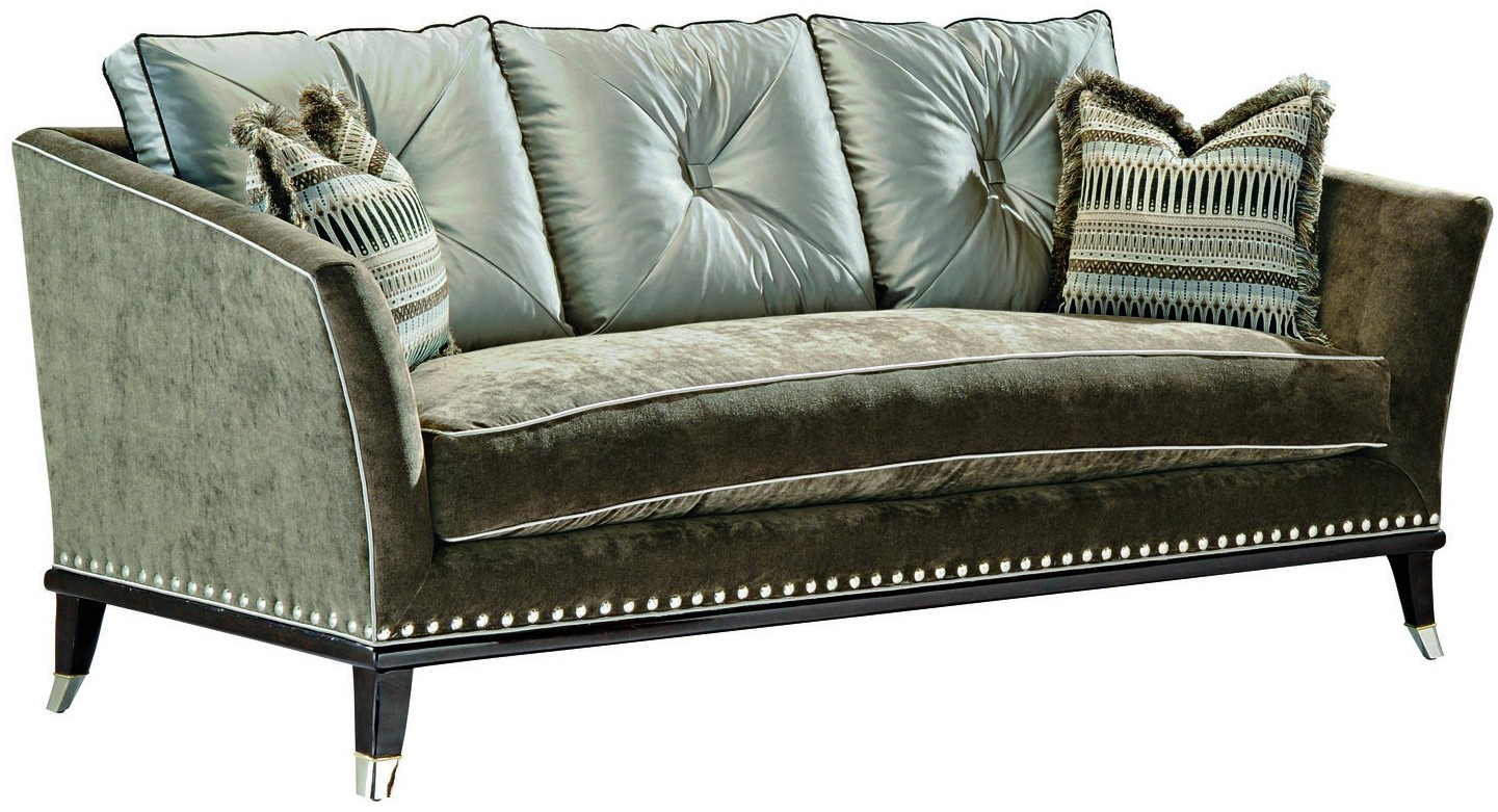 SOFA, COUCH & LOVESEAT Modern style sofa with contrasting tufted back cushions