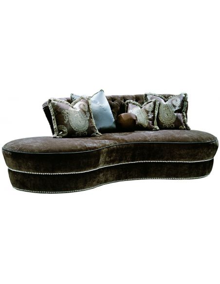 Unique rounded contemporary style sofa 