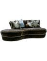 SOFA, COUCH & LOVESEAT Unique rounded contemporary style sofa